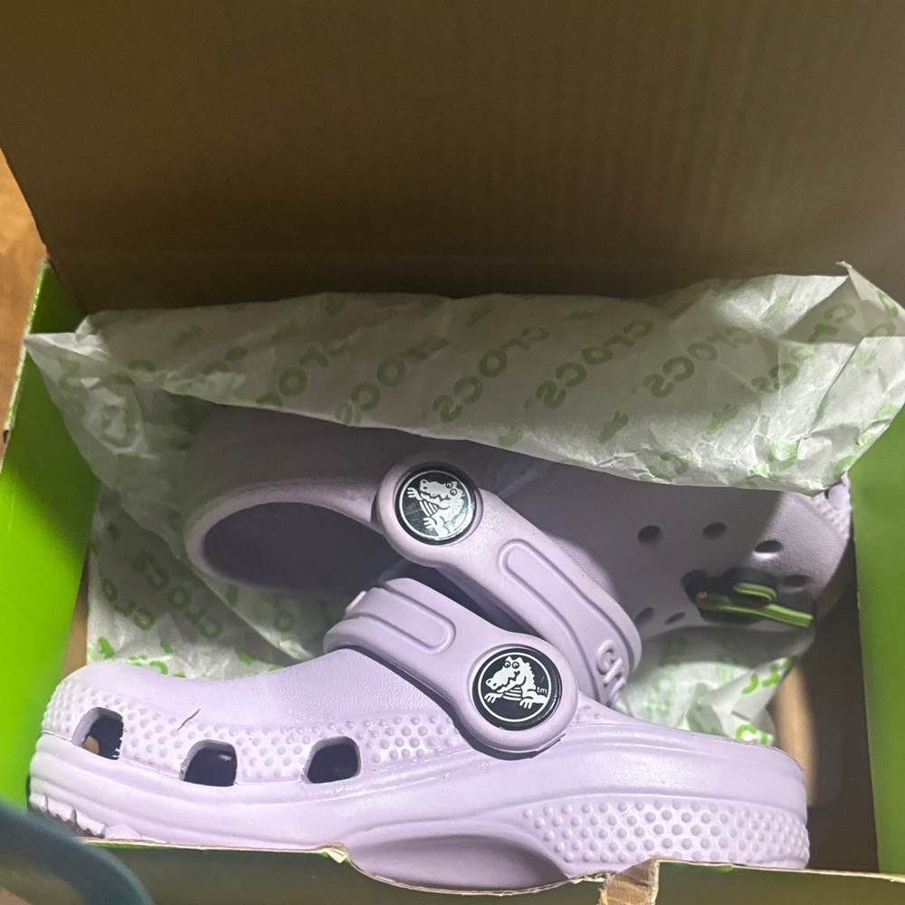 Like new CROCS Kids Light Lavender